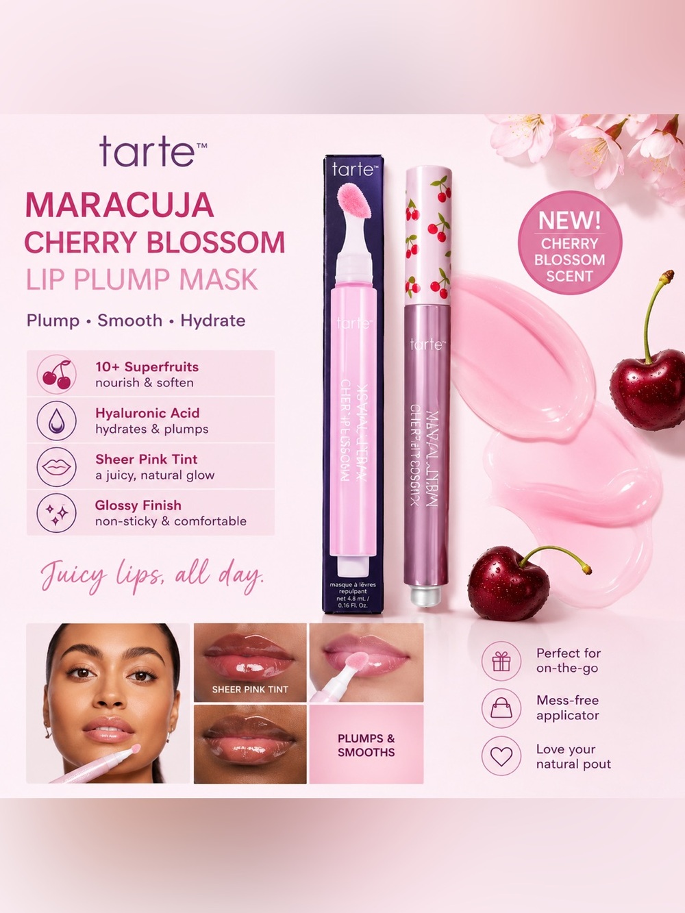 Tarte Maracuja Juicy Melt Mask – Cherry Crush 🍒